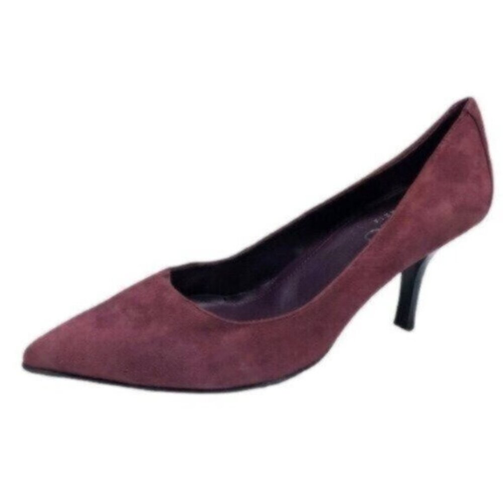 BCBG Paris Maroon Suede Heels Size 9B